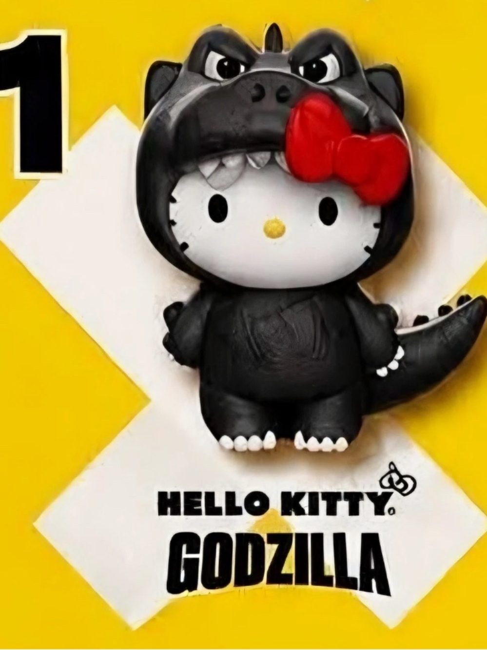 2026 McDonald’s Cute Meets Kaiju Happy Meal Toy#01 - Hello Kitty/Godzilla